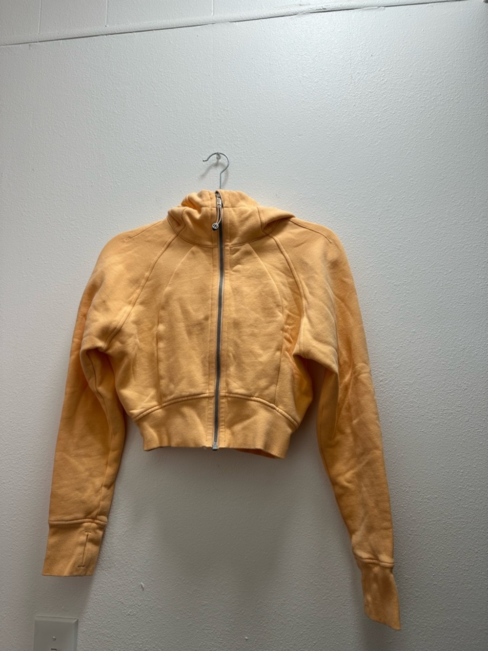 Peach coral Lululemon cropped scuba jacket - Picture 3 of 5